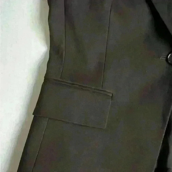 Theory Brince B Blazer Jacket size 2 Black Stretch Canvas NWT - Picture 5 of 10